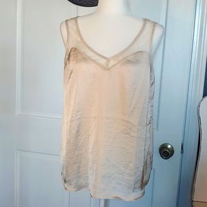 Maurices silky tank top with lace